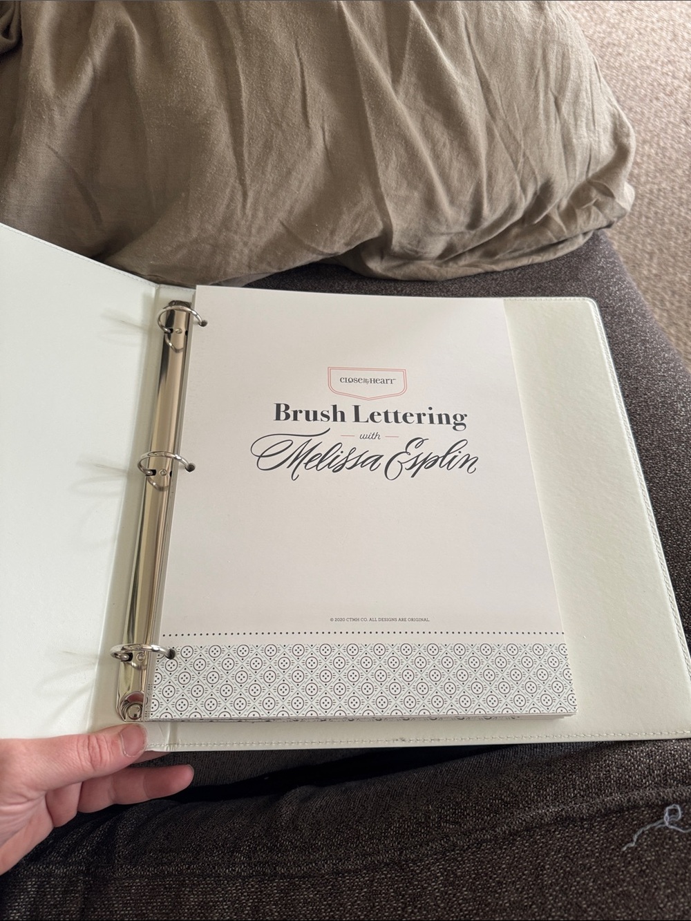 Brush Lettering Workbook in White by Close To My Heart